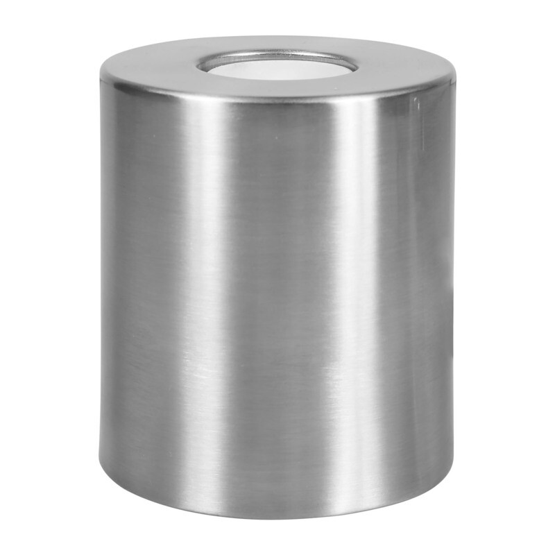 LAMPE TOUCH CYLINDRIQUE METAL ARGENTE