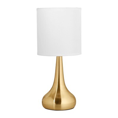 LAMPE TOUCH METAL FIOLE DORE