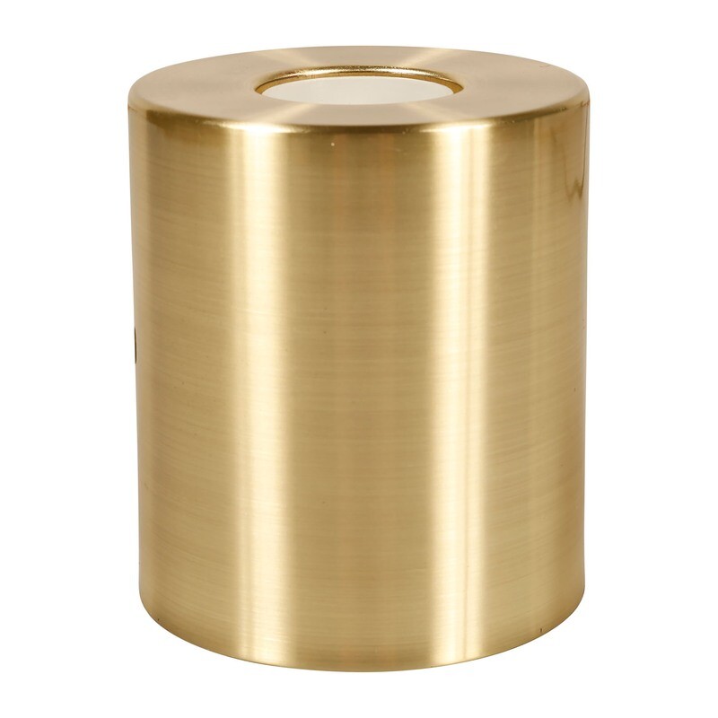 LAMPE TOUCH CYLINDRIQUE METAL DORE