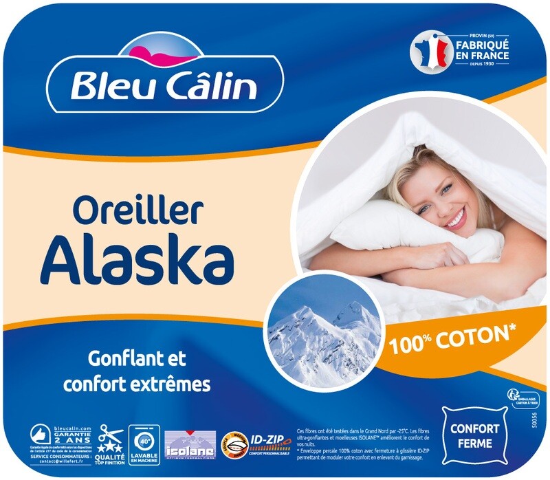 OREILLER ALASKA 50X70CM 700G