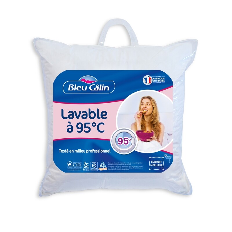 OREILLER 60X60CM 500G LAVABLE A 95°C