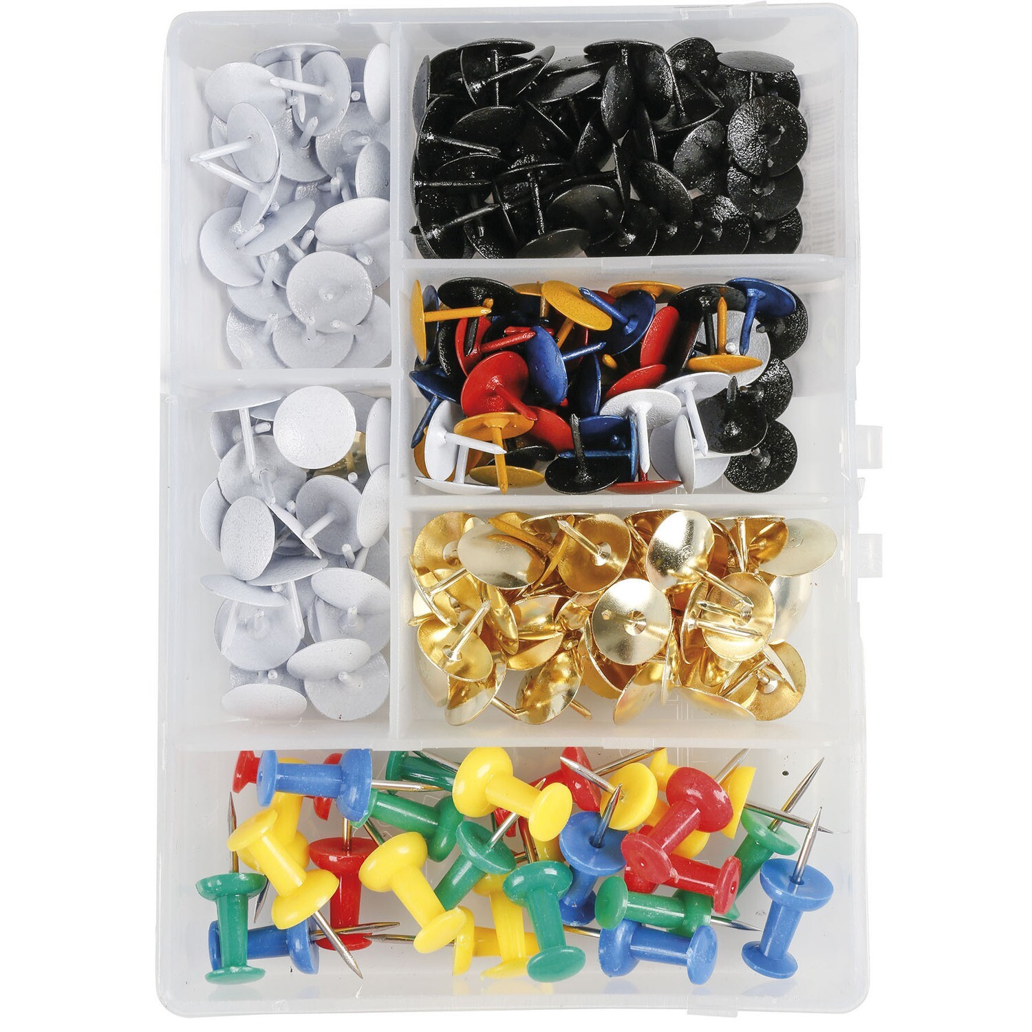 LOT DE 225 PUNAISES ASSORTIES