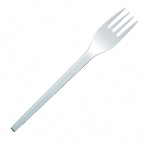 20 FOURCHETTES REUTILISABLES  BLANCHES