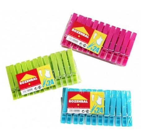 24 PINCES À LINGE PLASTICHOC