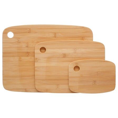 LES 3 PLANCHES À DÉCOUPER BAMBOU  27/22/19CM