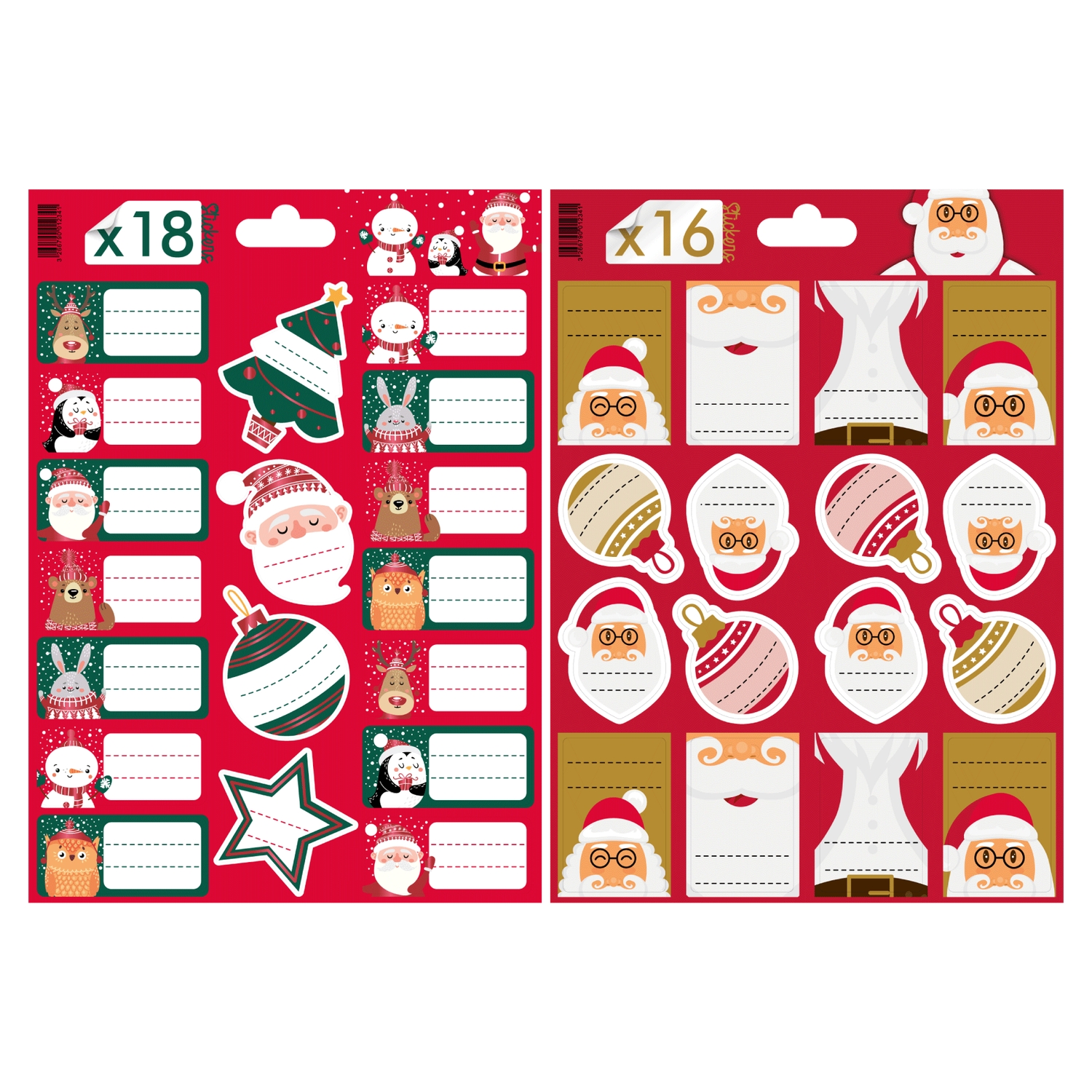 PLANCHES DE STICKERS DE "NOËL"