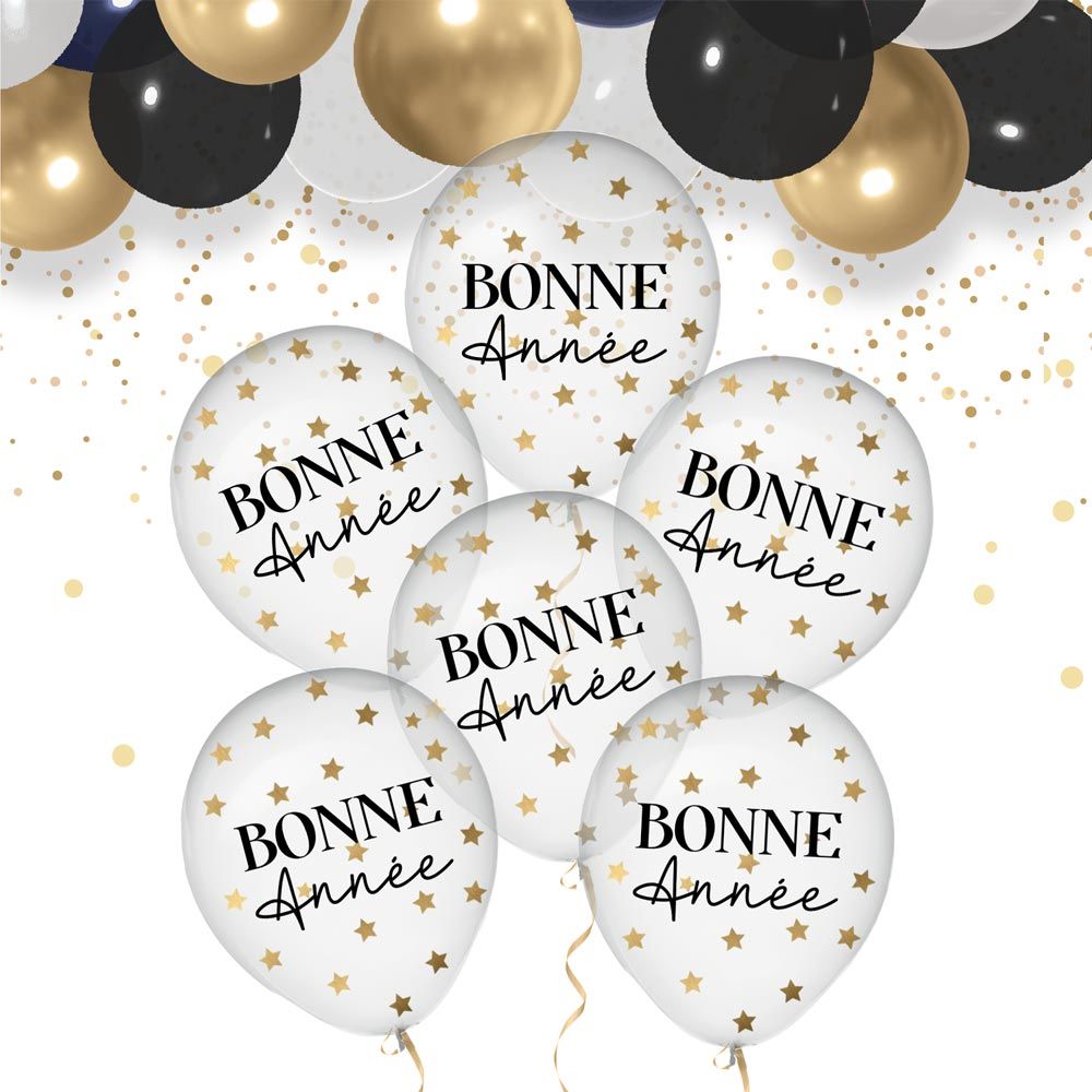 BALLONS CONFETTIS "BONNE ANNÉE"