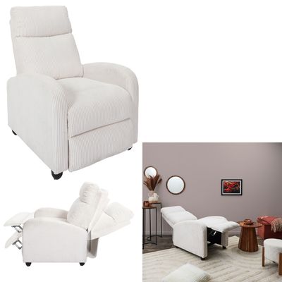 FAUTEUIL DREAM CÔTELÉ SCOTT BEIGE