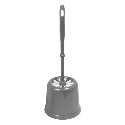 POT+ BROSSE WC PP GRIS