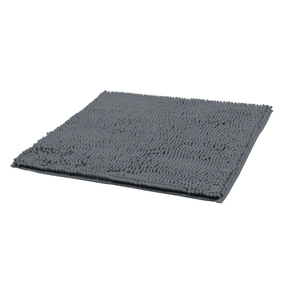 TAPIS BAIN CHENILLE MICROFIBRE 50X50CM GRIS