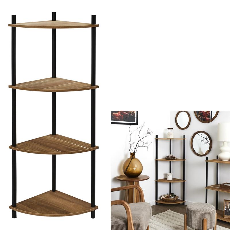 ETAGÈRE D'ANGLE 4 NIVEAUX