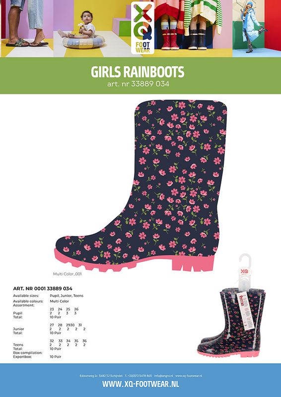 BOTTES DE PLUIE ENFANT FLEURS