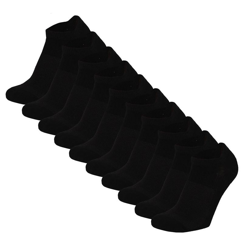 LOT DE 10 CHAUSSETTES INVISIBLES  NOIRE 36/41