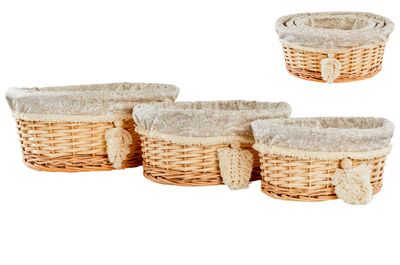 CORBEILLE OVALE MACRAMÉ T3