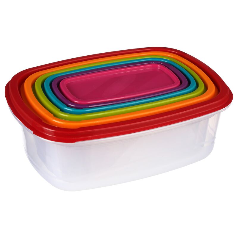 LOT DE BOÎTES DE CONSERVATION "COLORS"