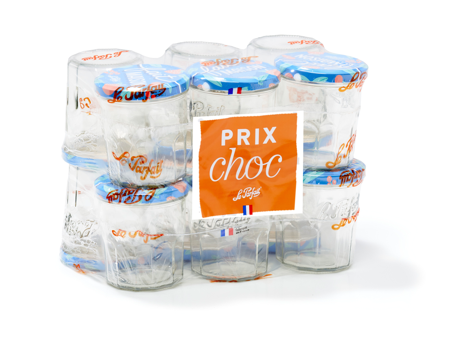 LOT DE 12 CONFITURIERS LE PARFAIT
