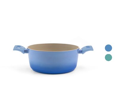 FAITOUT AVEC COUVERCLE "JOYFUL" Ø24CM INDUCTION CÉRAMIQUE
