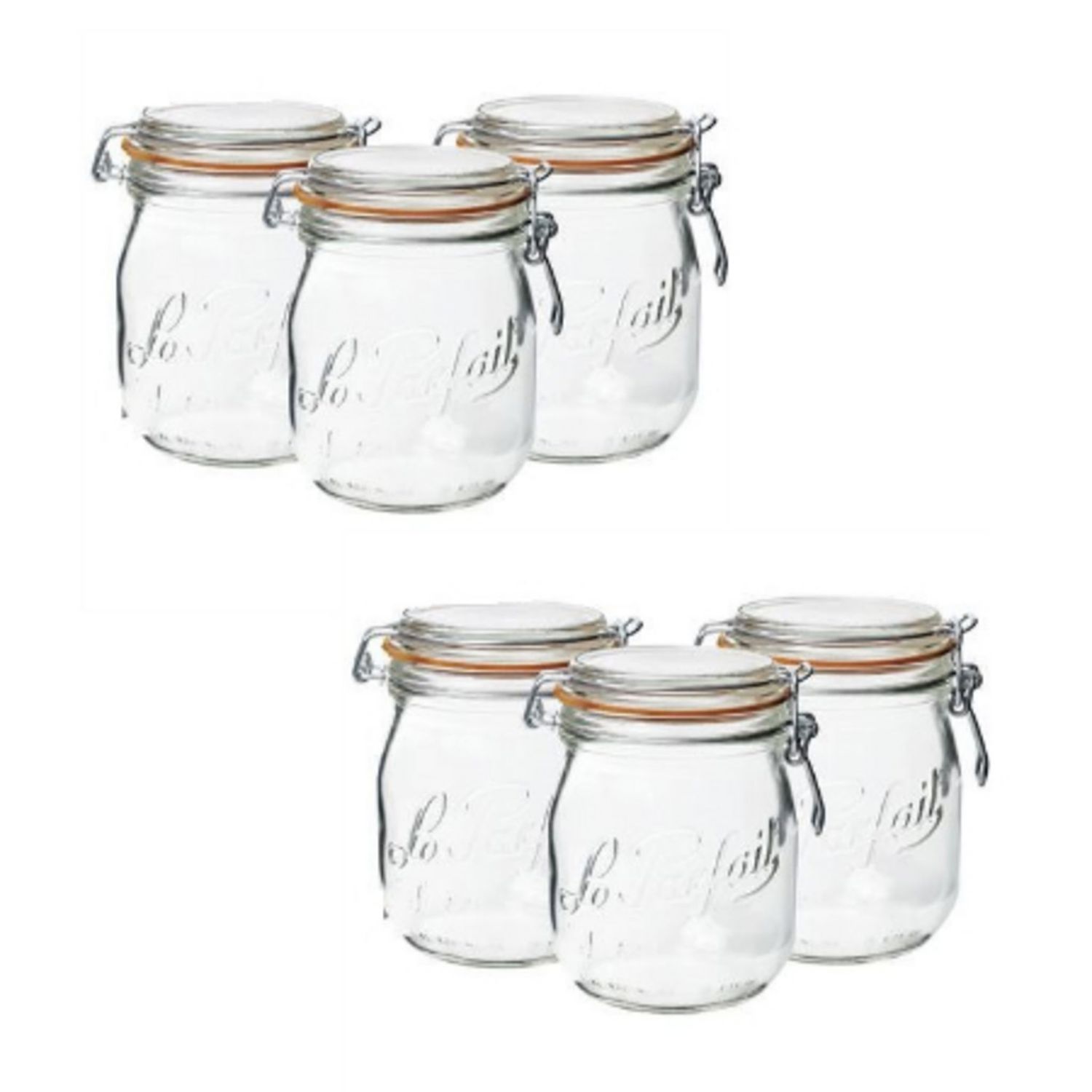 LOT DE 6 BOCAUX "LE PARFAIT"