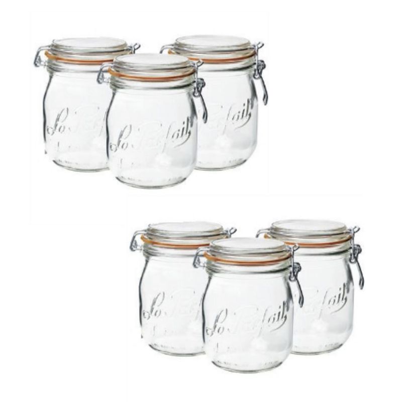 LOT DE 6 BOCAUX "LE PARFAIT"