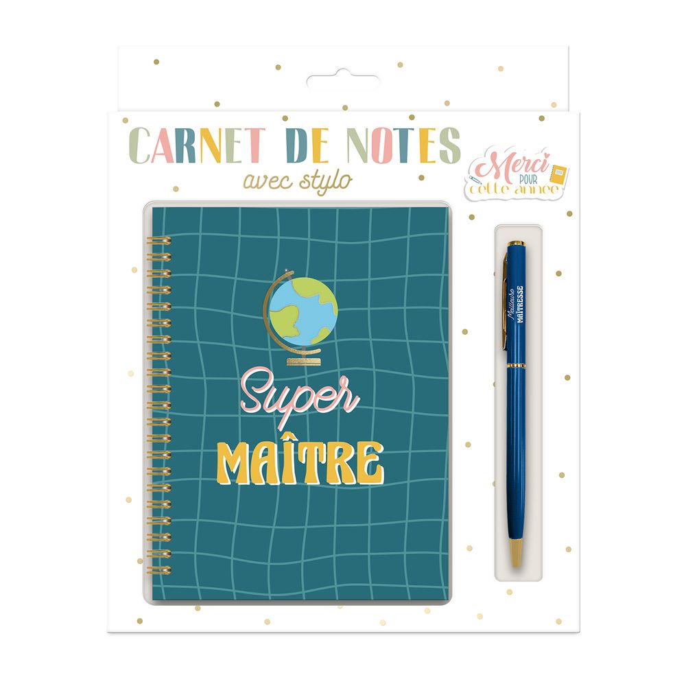 COFFRET CARNET STYLO "MAÎTRE"