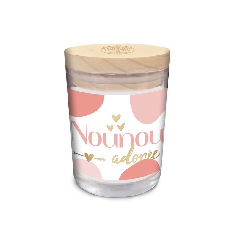 BOUGIE VERRE "NOUNOU ADORÉE "