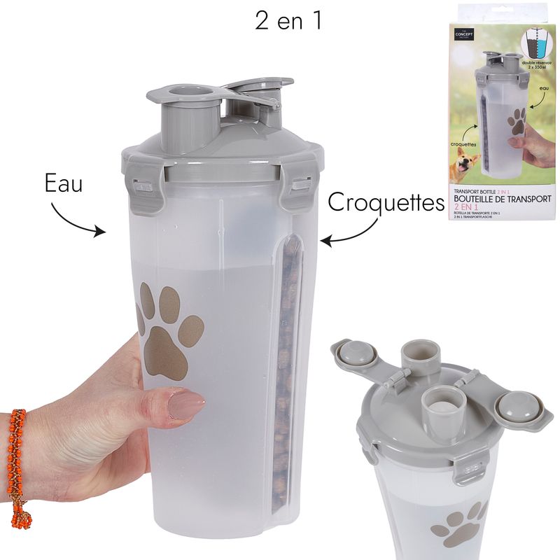 BOUTEILLE DE TRANSPORT 2 EN 1
