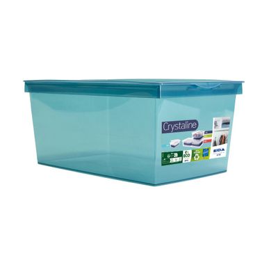 BOITE DE RANGEMENT "CRYSTALINE" BLEUE