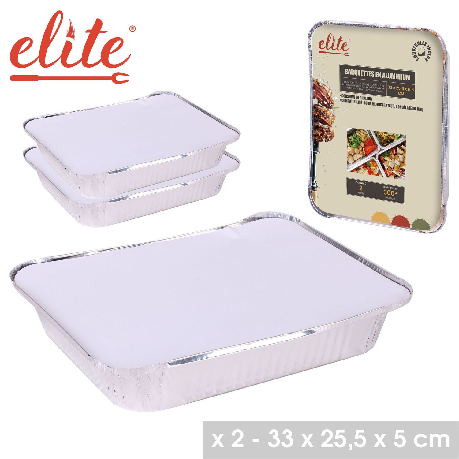 LOT DE BARQUETTES ALUMINIUM