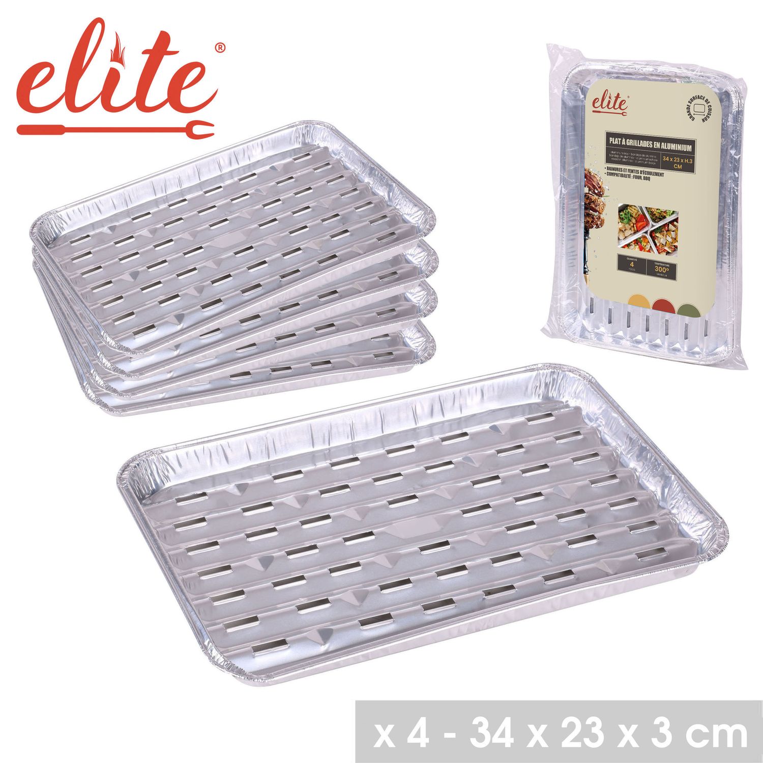 LOT DE BARQUETTES ALUMINIUM