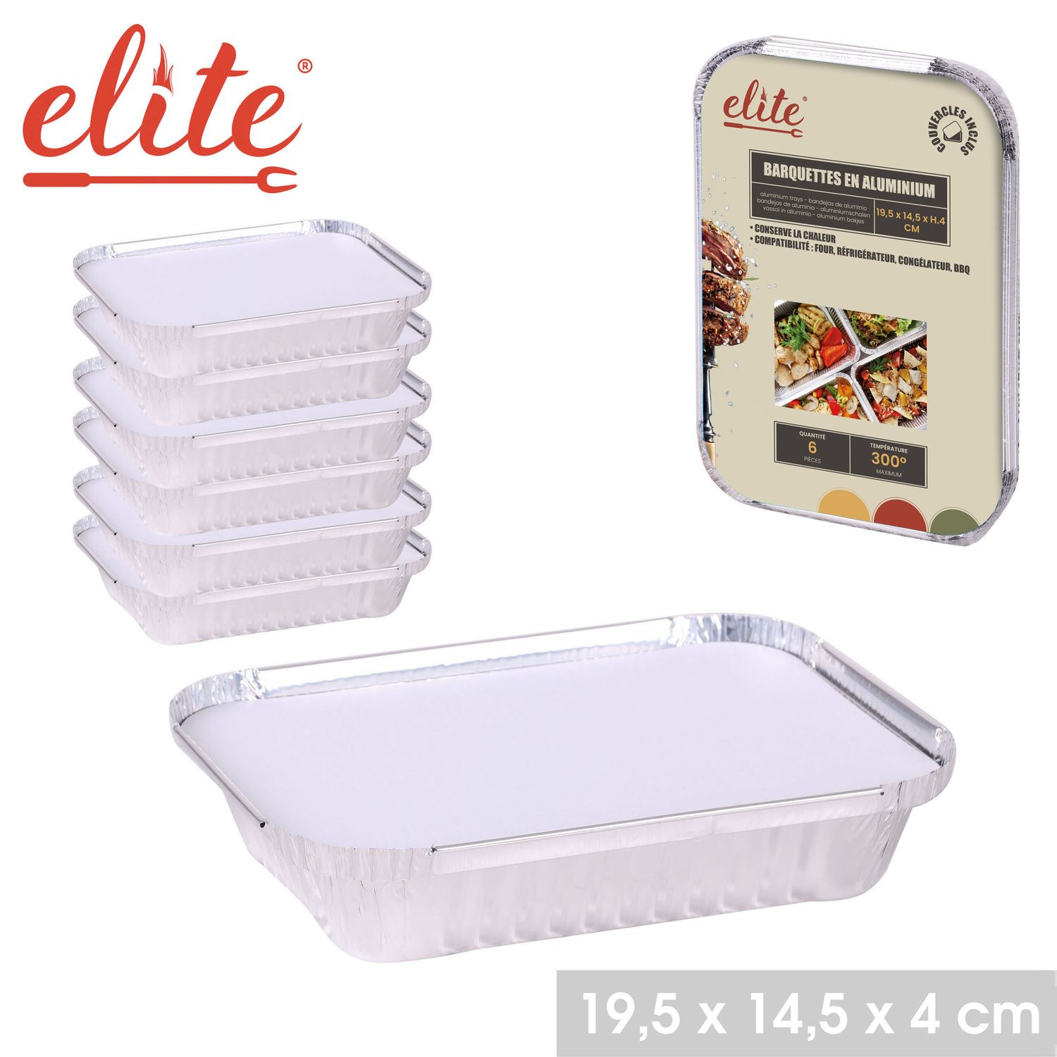 LOT DE BARQUETTES ALUMINIUM