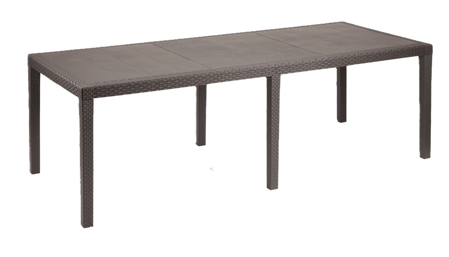 TABLE DE JARDIN "QUEEN" EFFET ROTIN