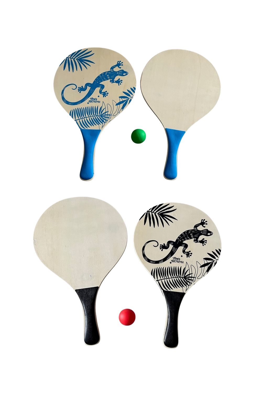 SET RAQUETTES DE PLAGE "SALAMANDRE"