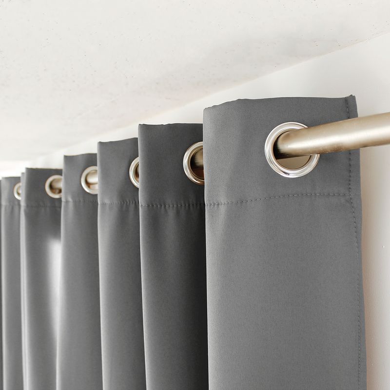 RIDEAU THERMIQUE 135X240 GRIS CLAIR
