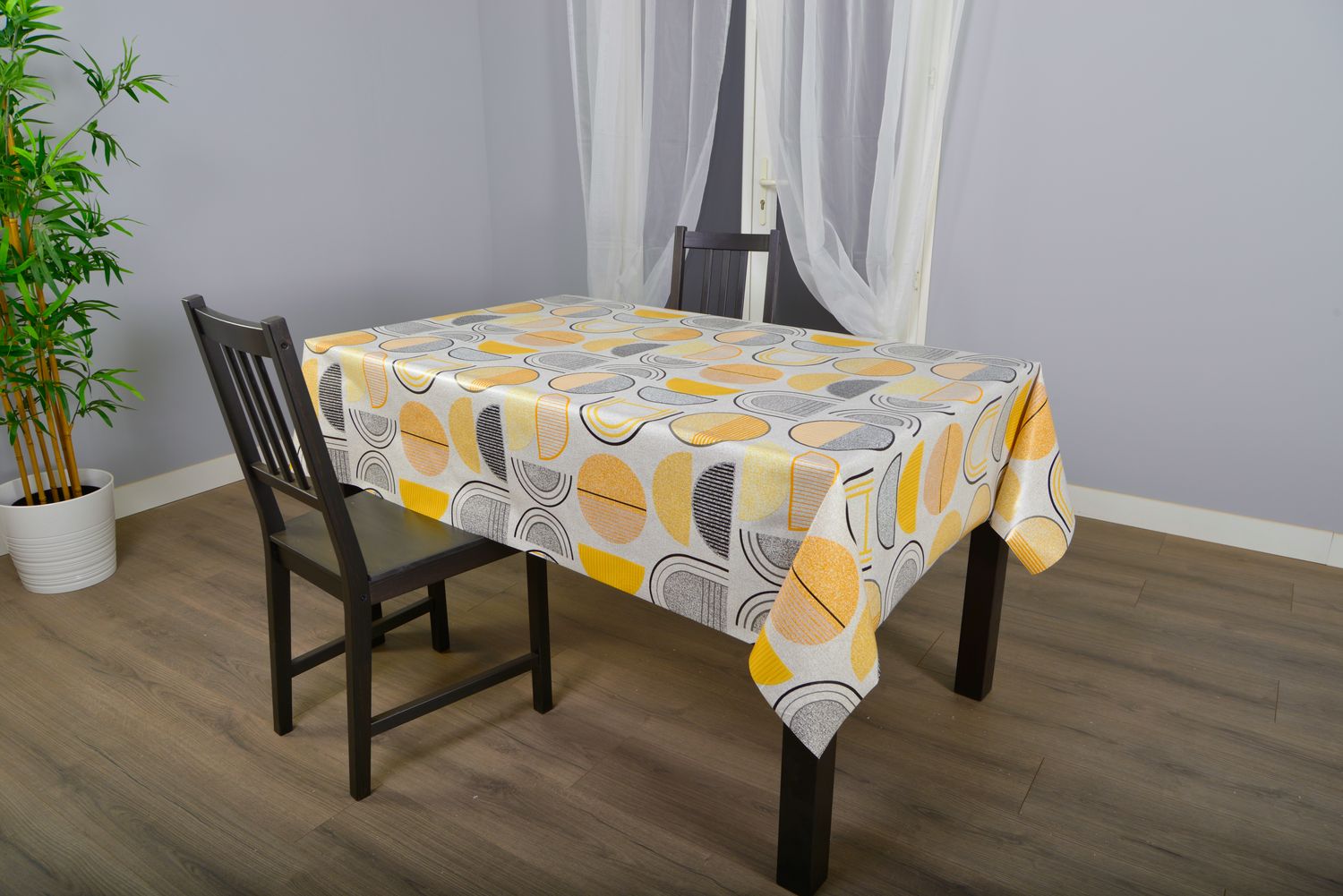TOILE CIRÉE AU MÈTRE  CILE JAUNE