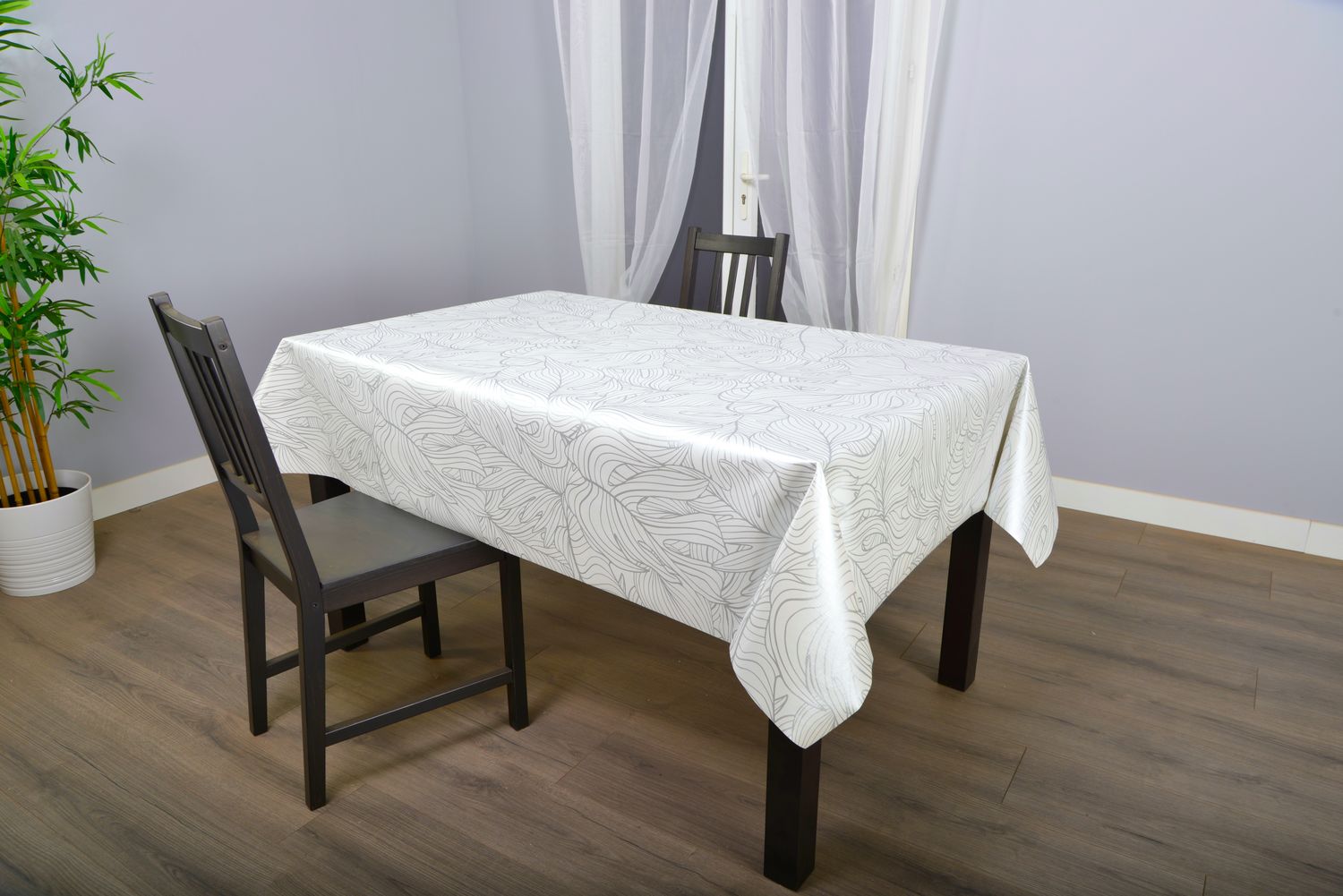 TOILE CIRÉE  AU MÈTRE CARRO ARGENT