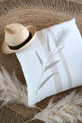 COUSSIN "PAMPA" 50X50 ÉCRU