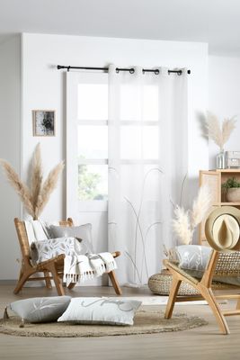 VOILAGE "PAMPA" BLANC