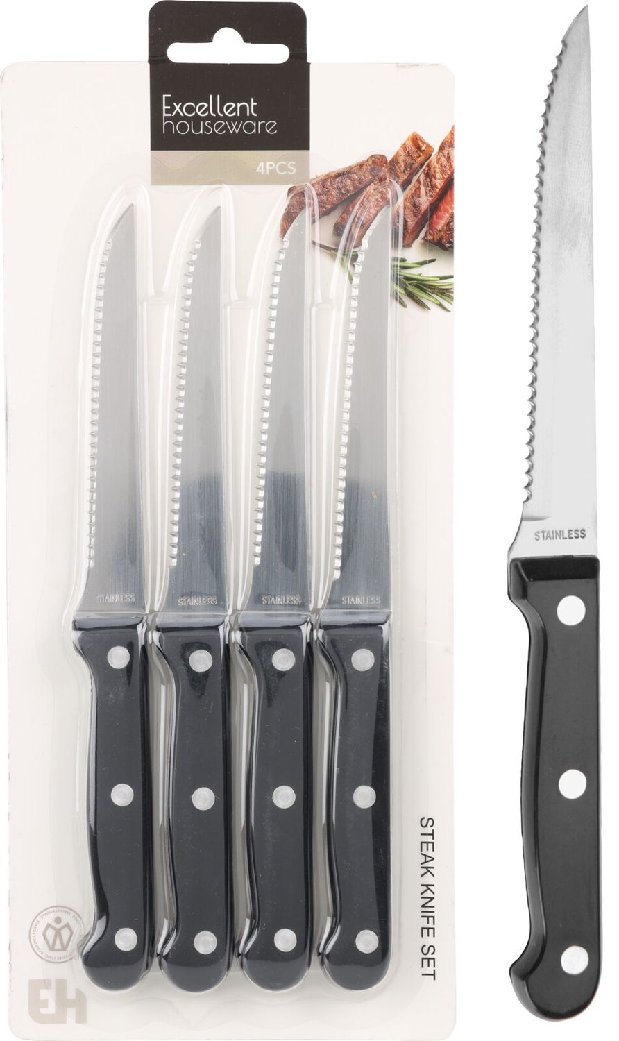 LOT DE 4 COUTEAUX À STEACK