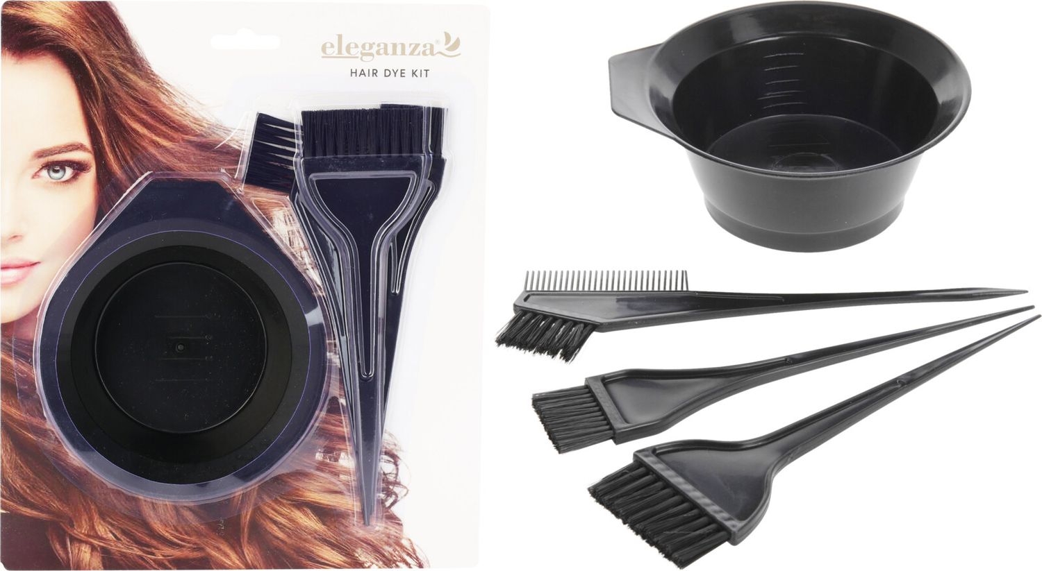 SET POUR TEINTURE  CHEVEUX 4 PIÈCES