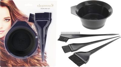SET POUR TEINTURE  CHEVEUX 4 PIÈCES