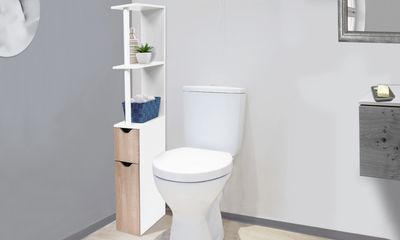 ÉTAGÈRE WC BOIS