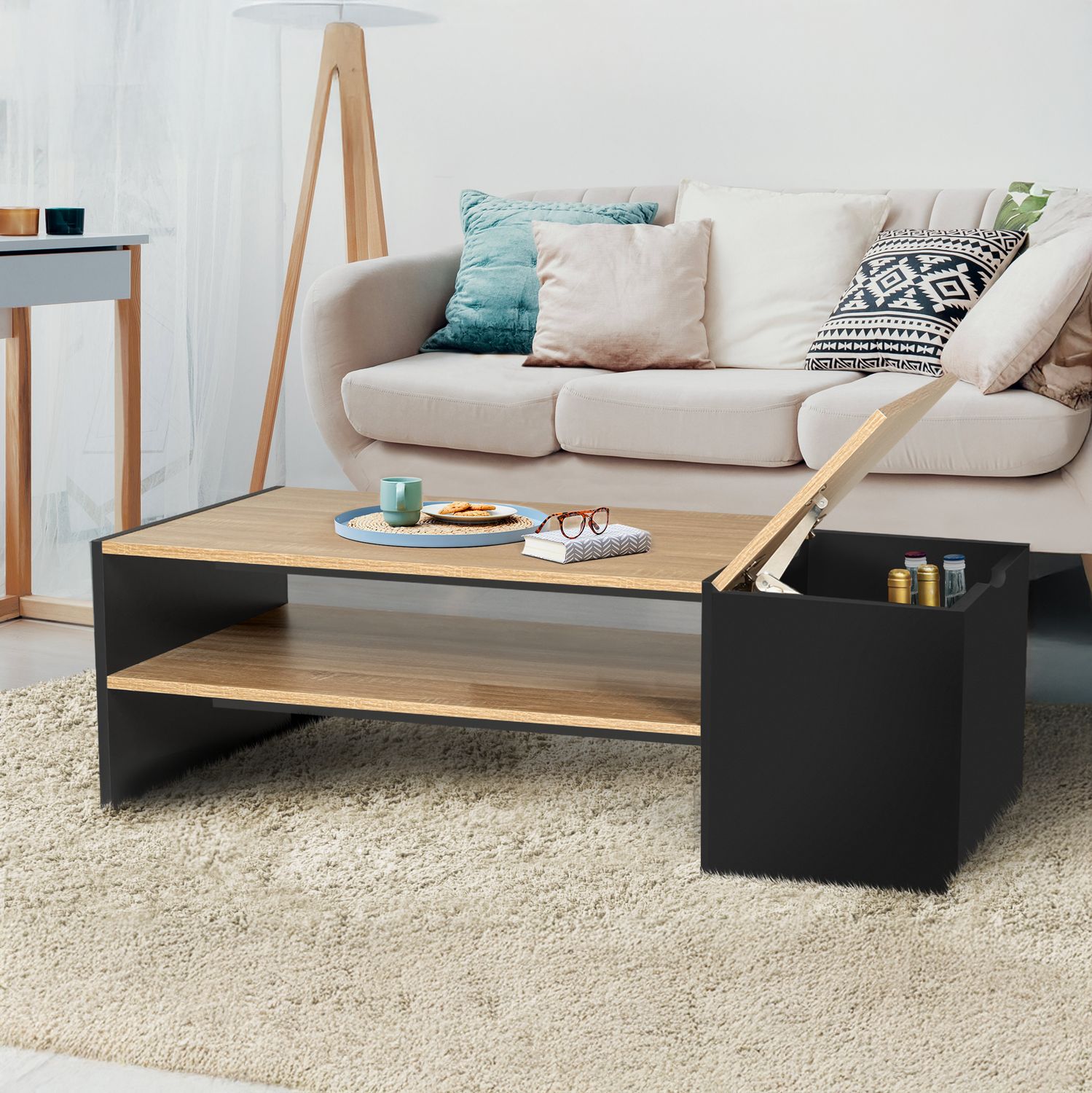 TABLE BASSE "ZOÉ" AVEC COFFRE