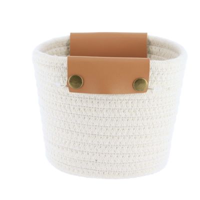 PANIER BLANC AVEC POIGNÉES T1