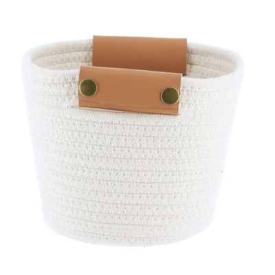 PANIER BLANC AVEC POIGNÉES T2