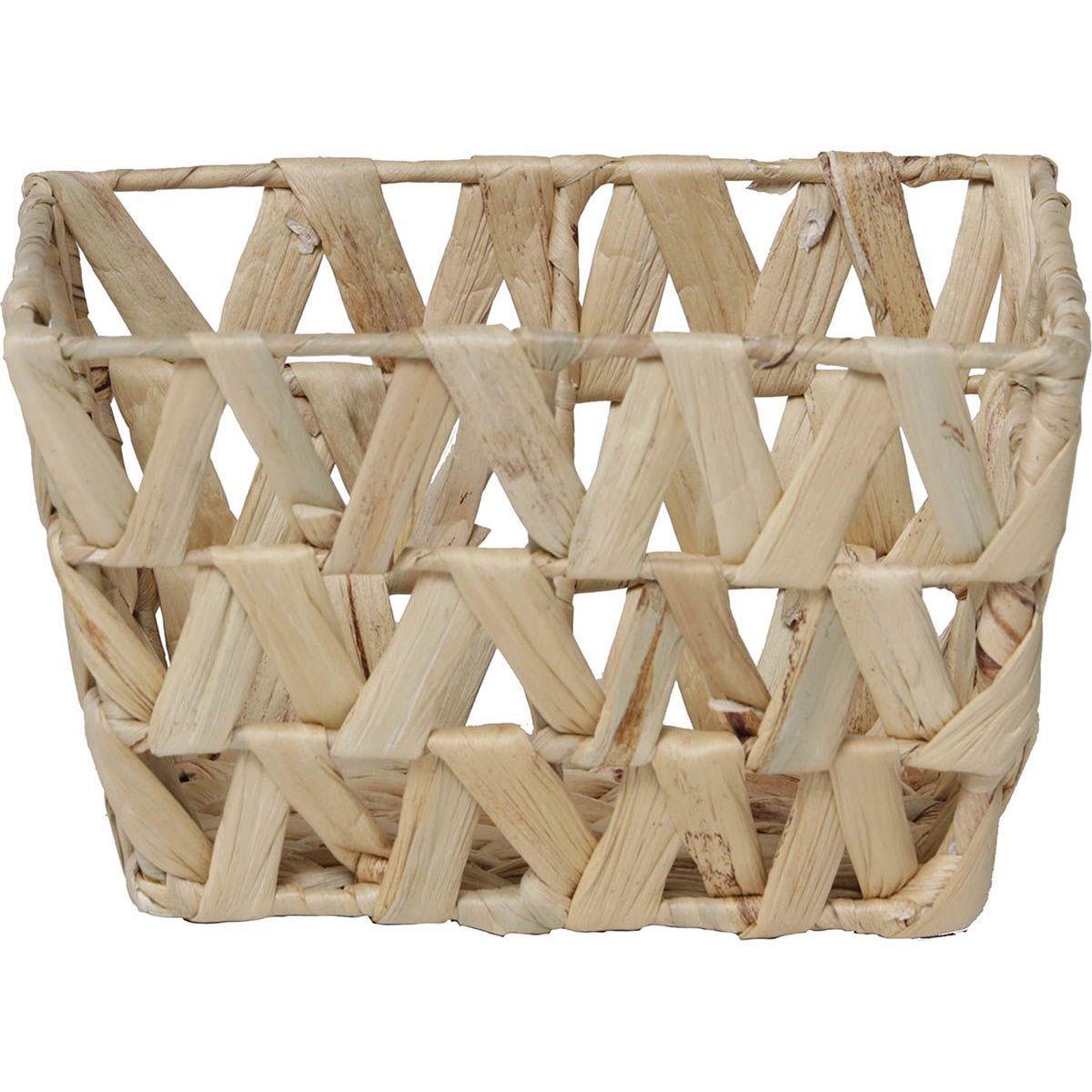 PANIER ÉVASÉ EN JACINTHE TRESSÉE T3