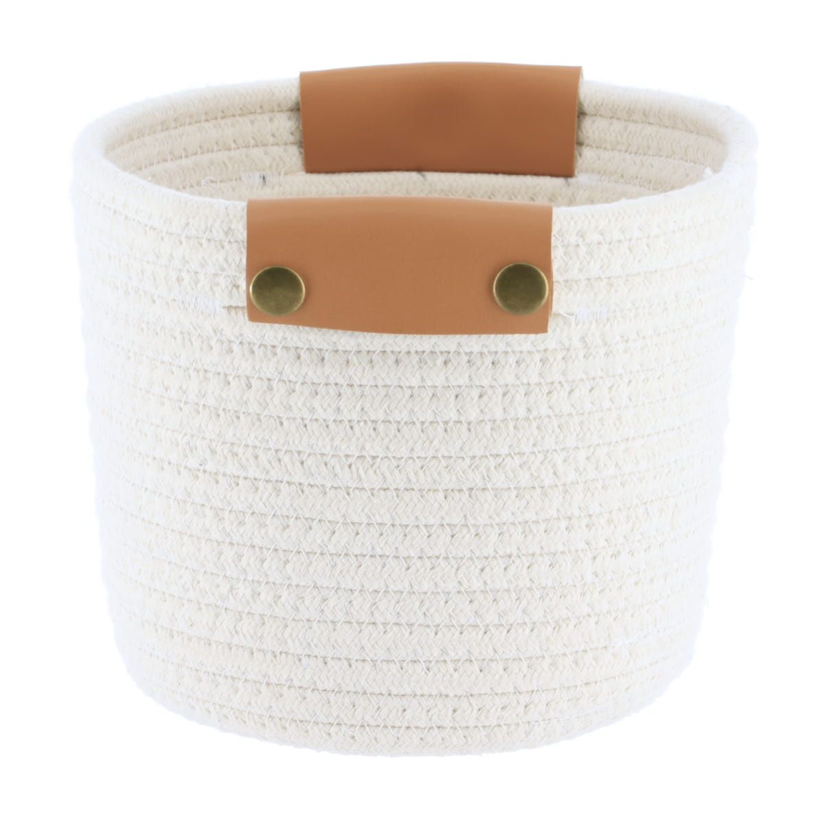 PANIER BLANC AVEC POIGNÉES T3