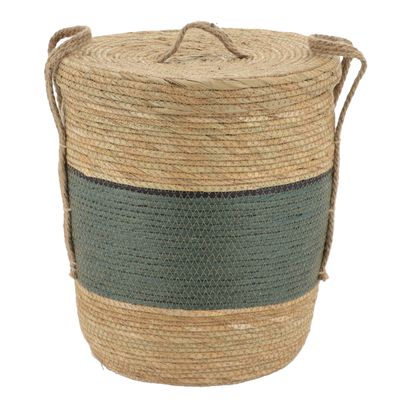 PANIÈRE À LINGE KAKI/NATUREL T1