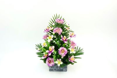 BAC CARRÉ CIMENT CAMÉLIA, ORCHIDÉE ET MINI FLEURS