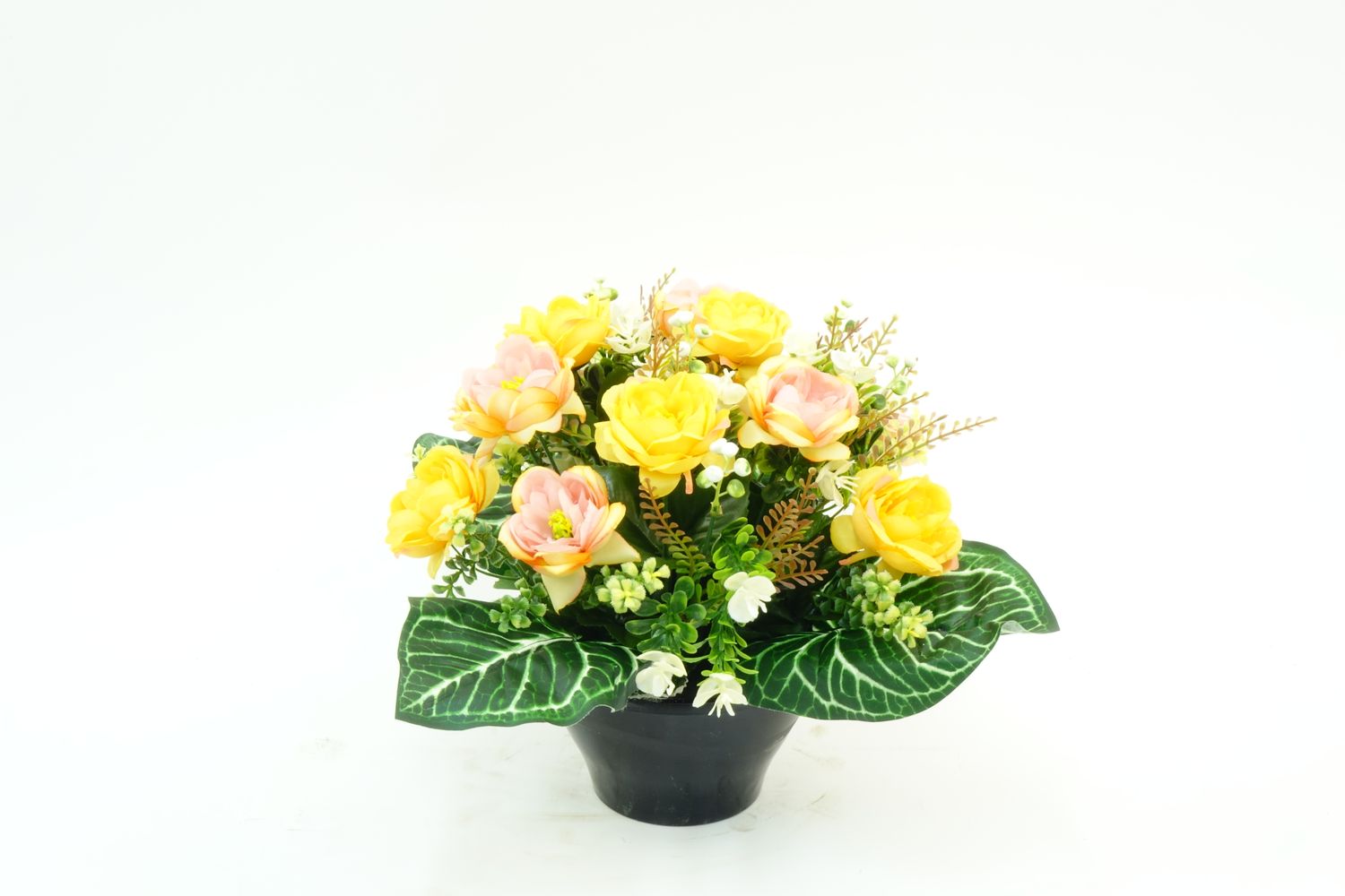 VASQUE DE RENONCULE, MINI FLEURS, HERBE