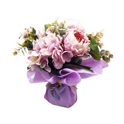 BOUQUET BULLE  PIVOINES